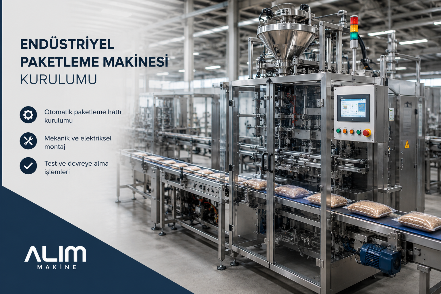 Endüstriyel Paketleme Makinesi Kurulumu